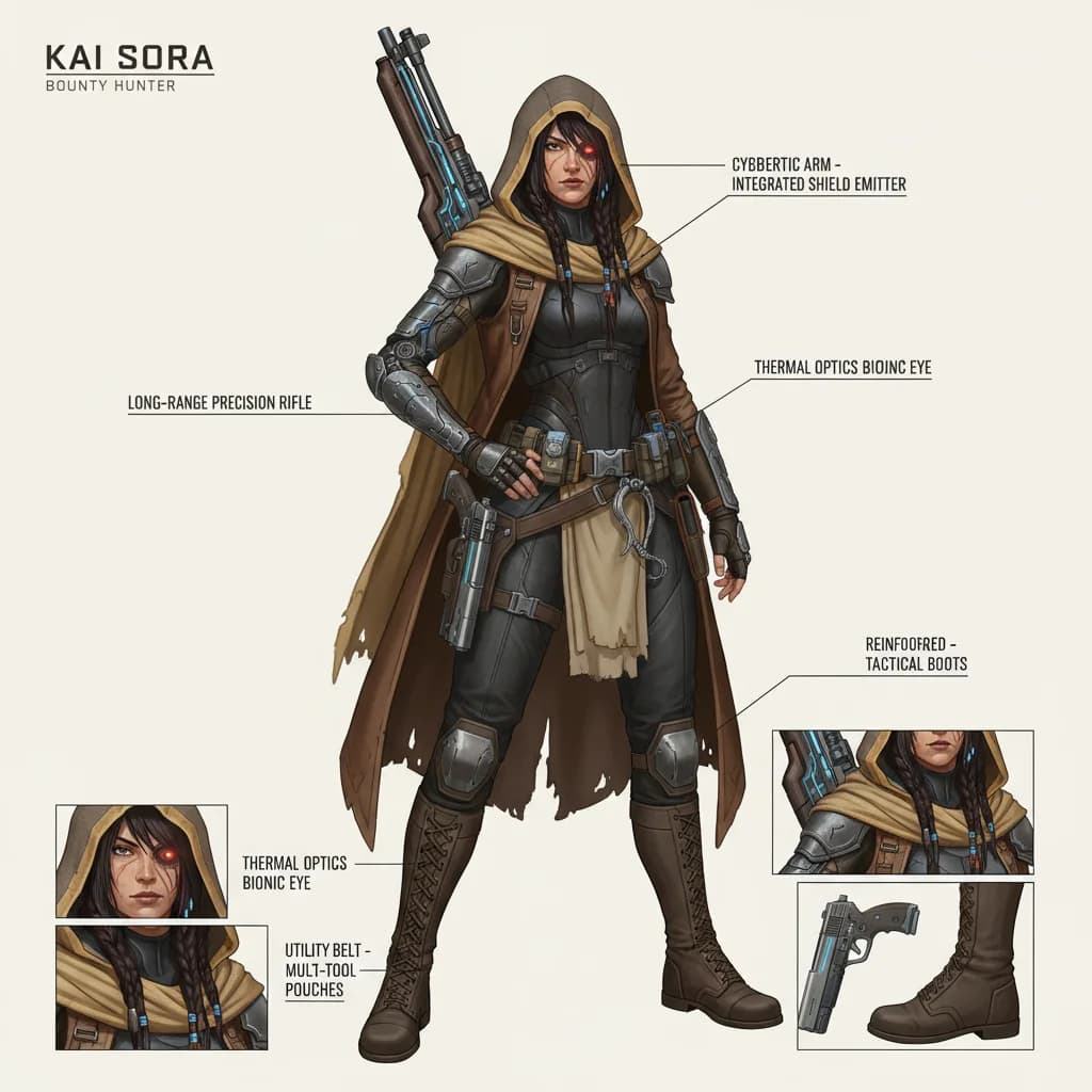 AI-generated Character design - Unique character designs brought to life